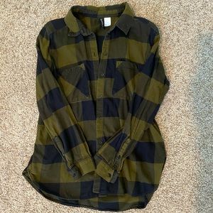 H&M Long Sleeve Plaid Shirt
